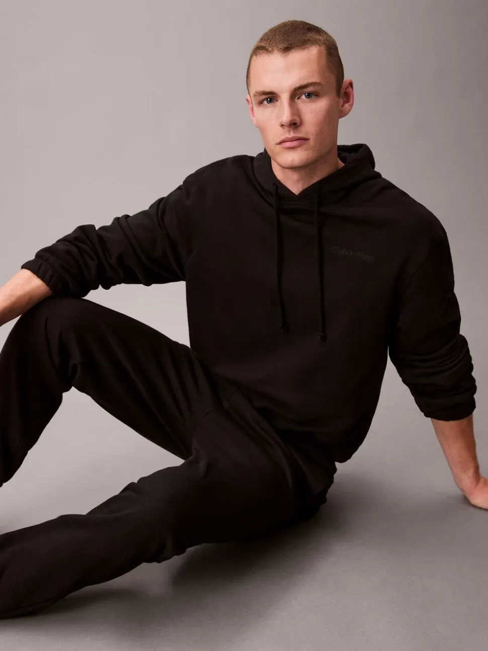 Zwart - Calvin Klein Cotton Terry Blend Lounge Joggers
