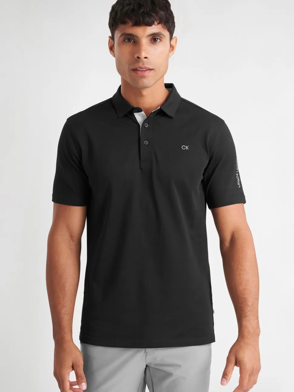 Zwart - Calvin Klein Golf Uni poloshirt