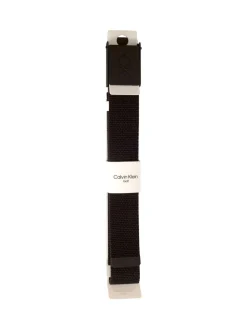 Zwart - Calvin Klein Golf Monogram Buckle Belt