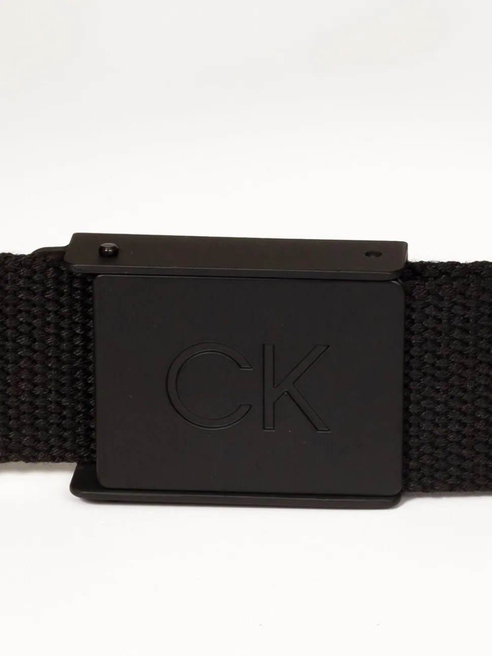 Zwart - Calvin Klein Golf Monogram Buckle Belt
