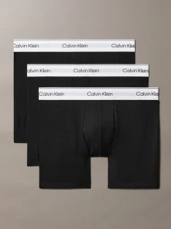 Zwart - Calvin Klein Icon Cotton Stretch Boxer Briefs 3 Pack
