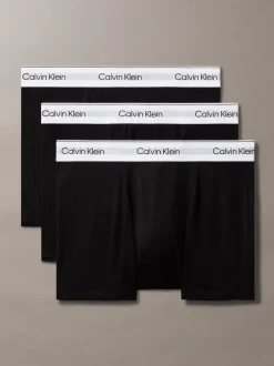 Zwart - Calvin Klein Icon Cotton Stretch Boxer Trunks 3 Pack