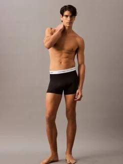 Zwart - Calvin Klein Icon Cotton Stretch Boxer Trunks 3 Pack