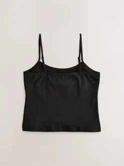 Zwart - Cami-vest met Built-in bh (9-16jr) (9-16jr)