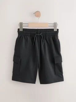 Zwart - Cargo jersey short (3-16 jr)