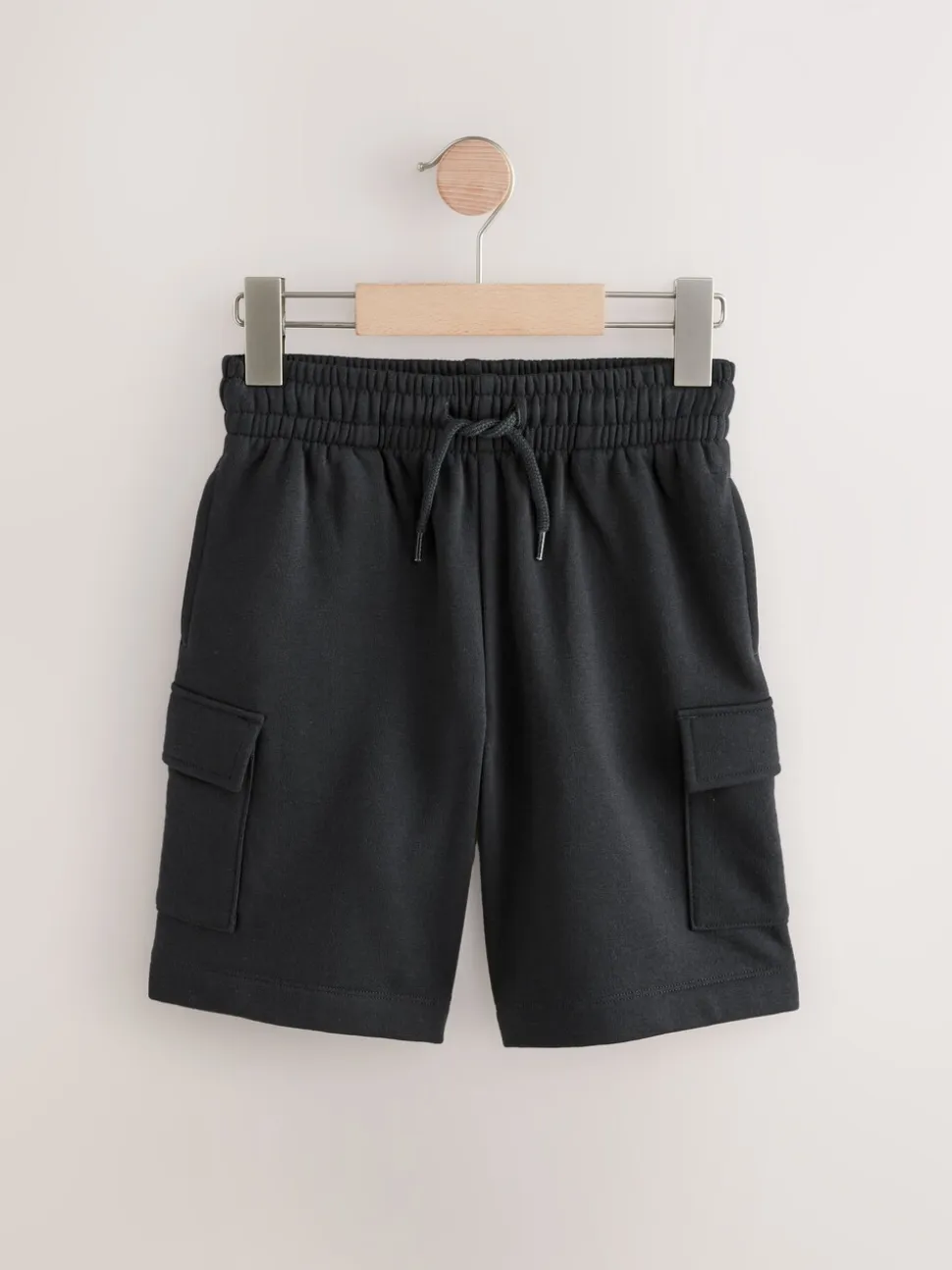 Zwart - Cargo jersey short (3-16 jr)