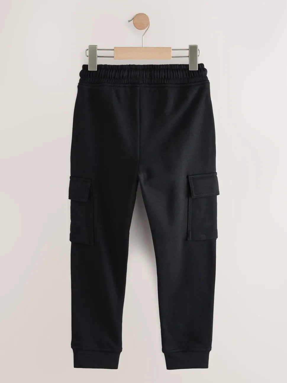 Zwart - Cargo joggingbroek met hoog katoengehalte (3-16jr)