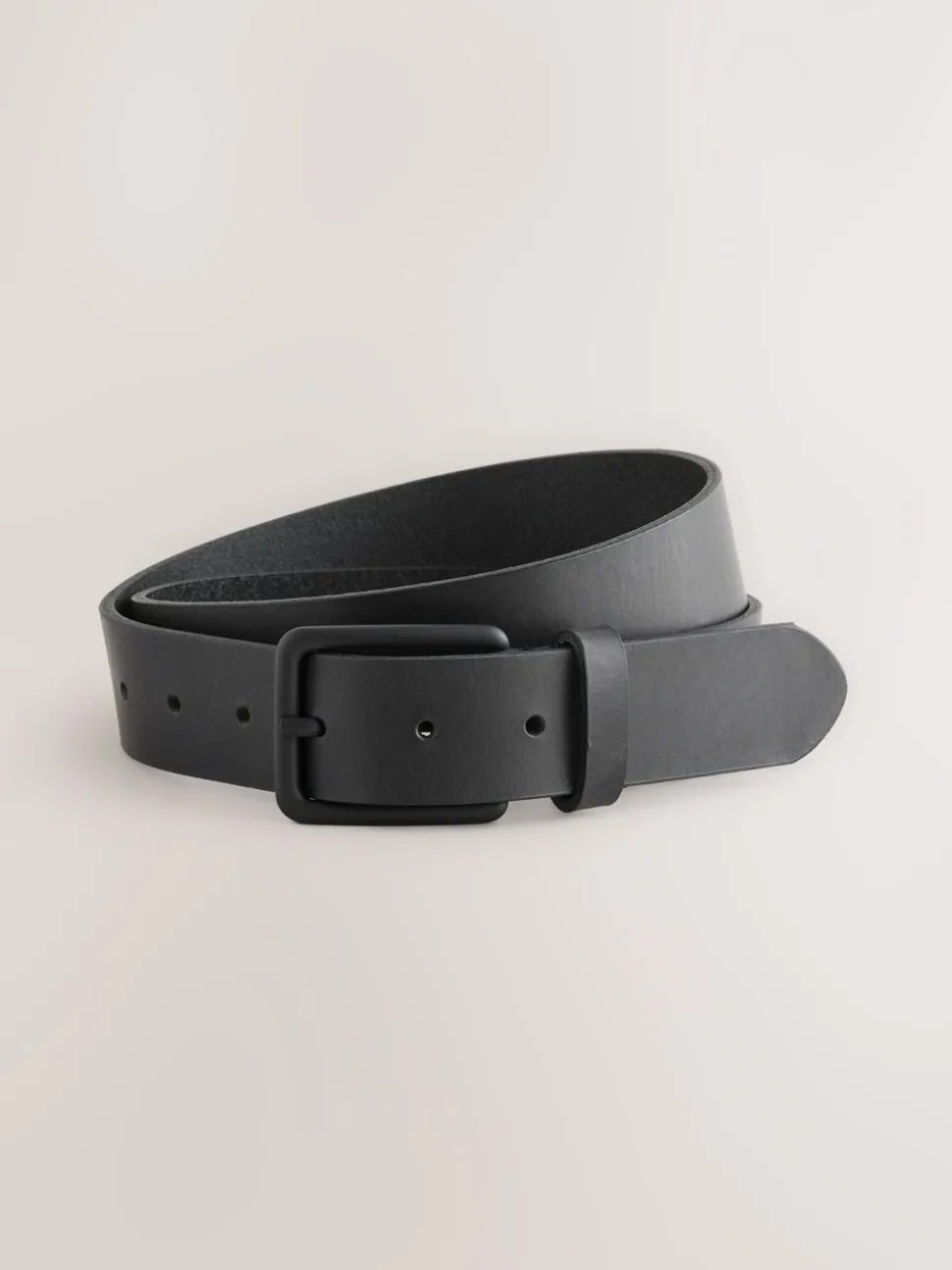 Zwart - Casual leren riem