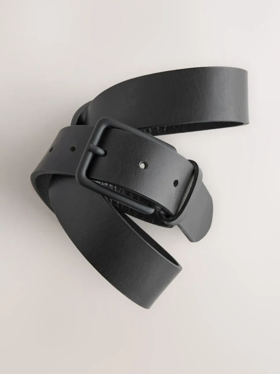 Zwart - Casual leren riem
