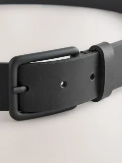 Zwart - Casual leren riem