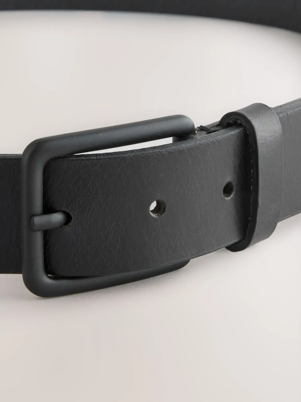 Zwart - Casual leren riem