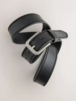 Zwart - Casual leren riem