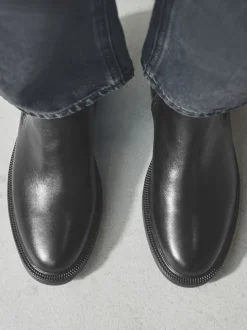 Zwart - Chelsea Boots met gesp