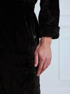Zwart - Chelsea Peers - Fleece badjas