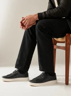 Zwart - Chic-casual lange sneakers