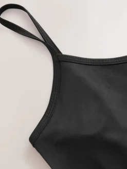 Zwart - Comfortabele slip van microvezel
