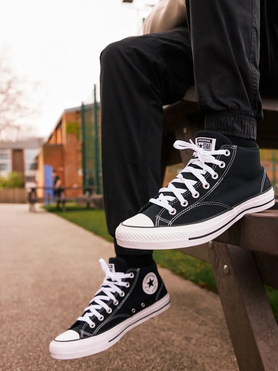 Zwart - Converse - Malden Street Mid sneakers