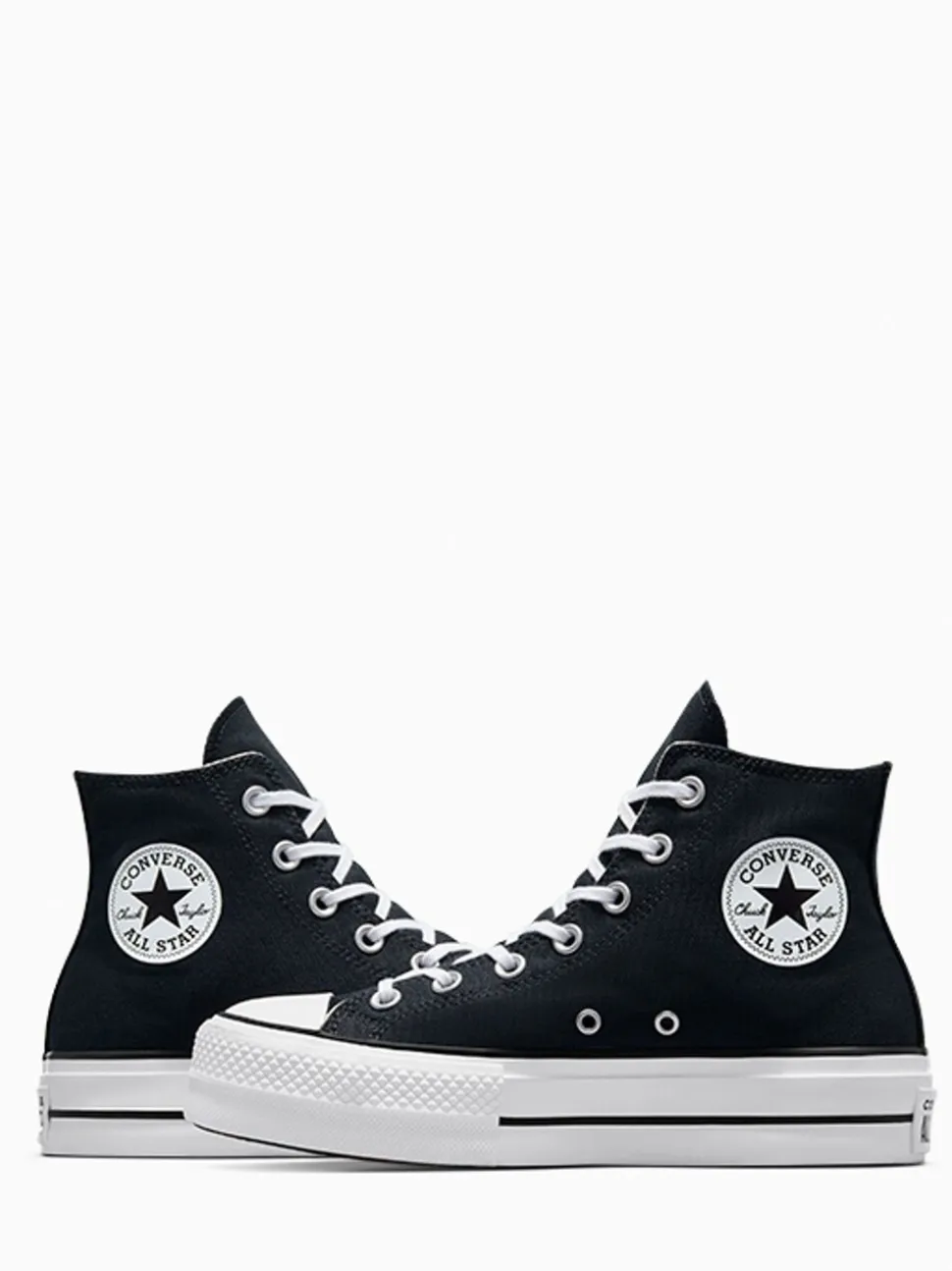 Zwart - Converse Lift - Bleke hoge sneakers met plateauzool
