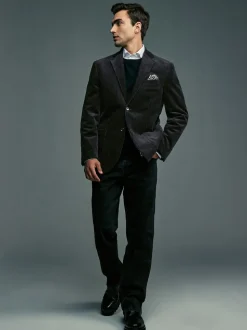 Zwart - Corduroy blazer