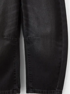 Zwart - Cotton On Unisex Barrel Leg Denim Jeans