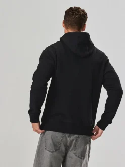 Zwart - Cotton Rich Heavyweight Jersey Full Zip Hoodie