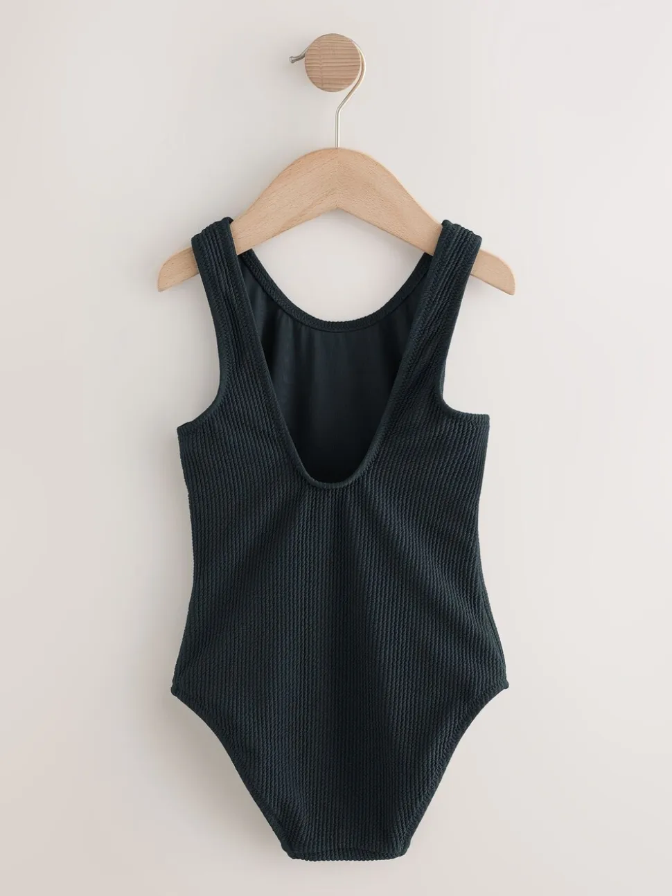 Zwart - Crinkle Swimsuit (3-16yrs)
