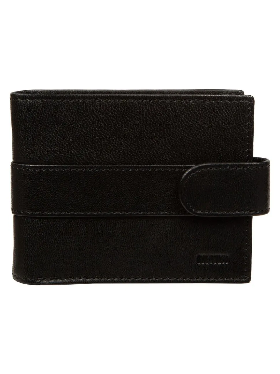 Zwart - Cultured London 'Leo' Leather Wallet
