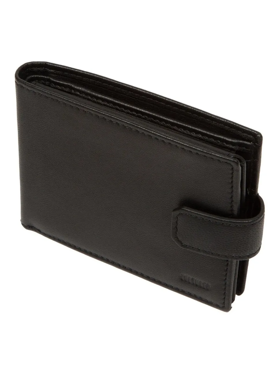 Zwart - Cultured London 'Max' Leather Wallet