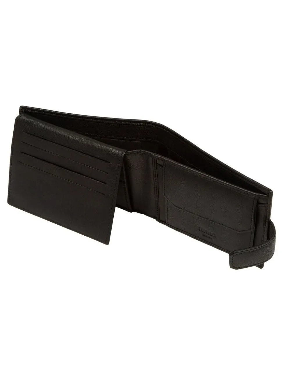 Zwart - Cultured London 'Max' Leather Wallet