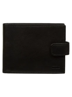Zwart - Cultured London 'Max' Leather Wallet
