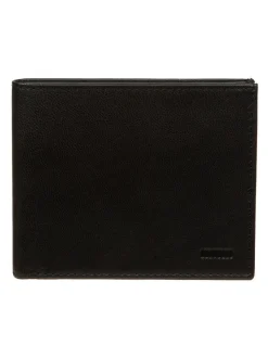 Zwart - Cultured London 'Oliver' Leather Wallet