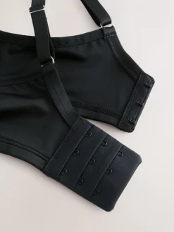 Zwart - DD+ Supersoft Comfort Padded Strap Minimising Full Cup Bra