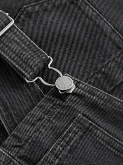 Zwart - Denim overgooier (3-16 jr)