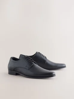Zwart - Derby schoenen met reliëfpatroon