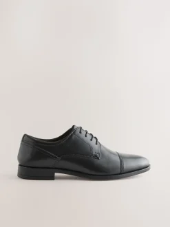 Zwart - Derby Toe Cap Shoes