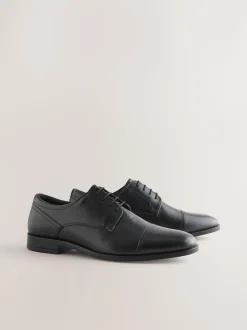 Zwart - Derby Toe Cap Shoes