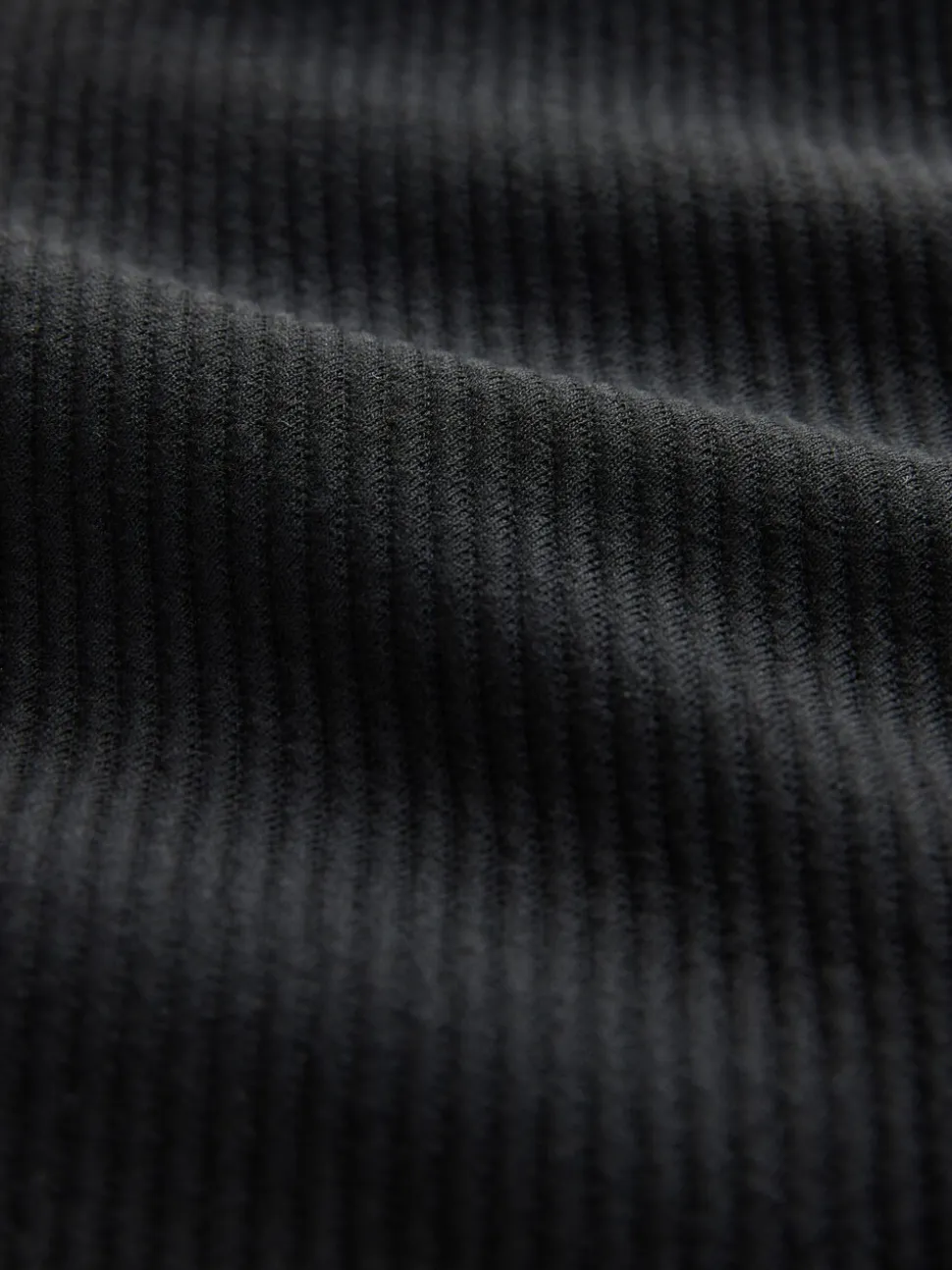 Zwart - Diagonaal structuur Jersey Overshirt