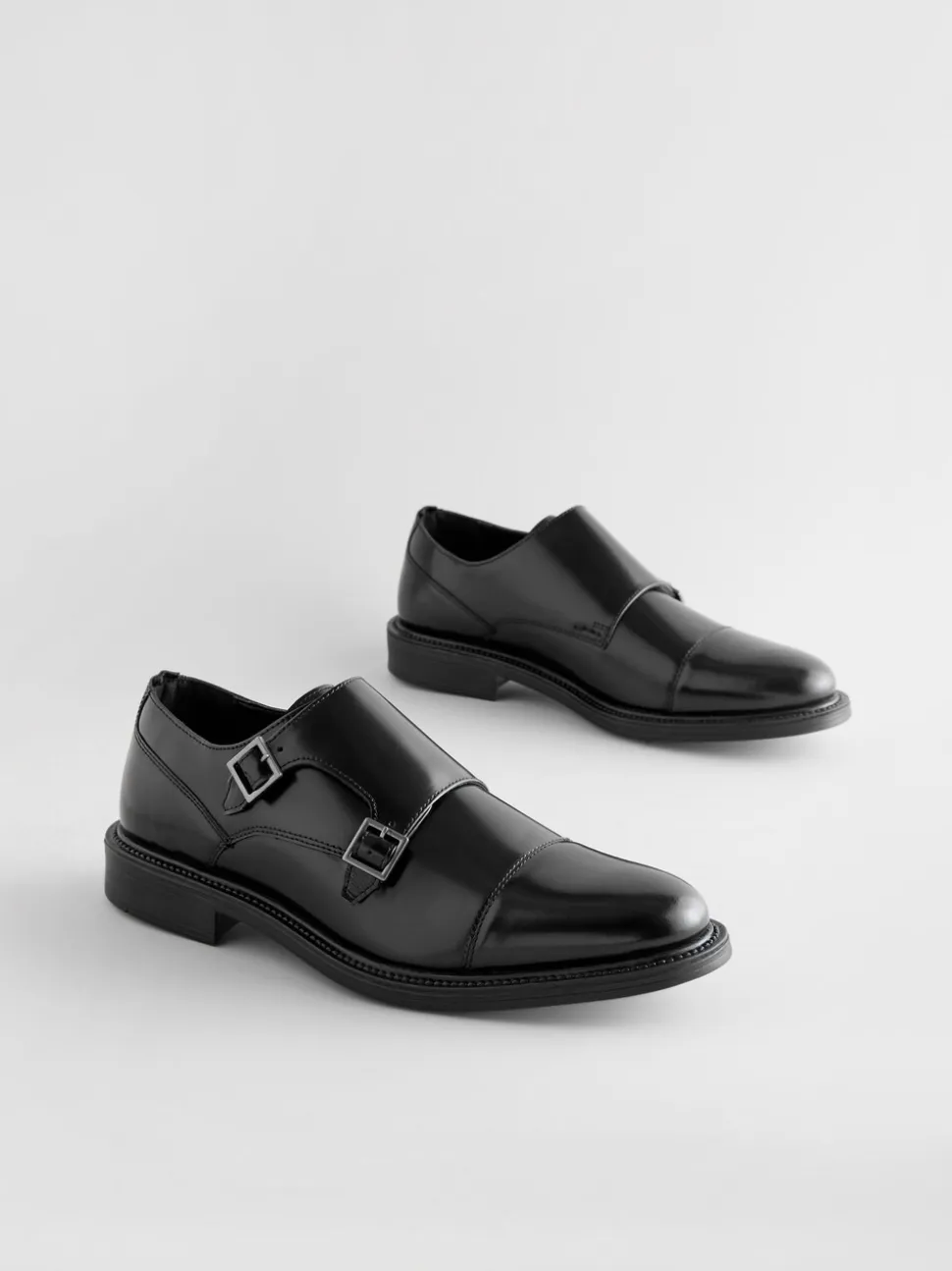 Zwart - Double Monk Shoes