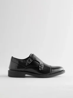 Zwart - Double Monk Shoes