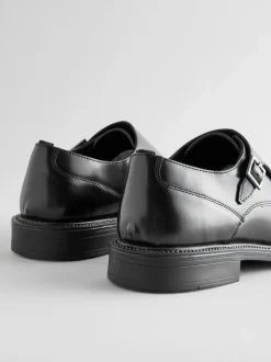 Zwart - Double Monk Shoes
