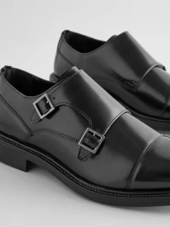 Zwart - Double Monk Shoes