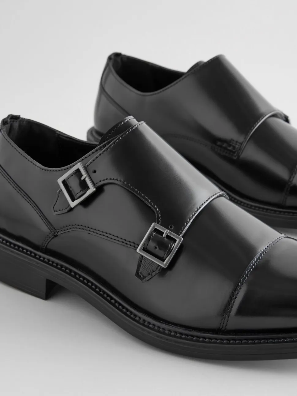Zwart - Double Monk Shoes