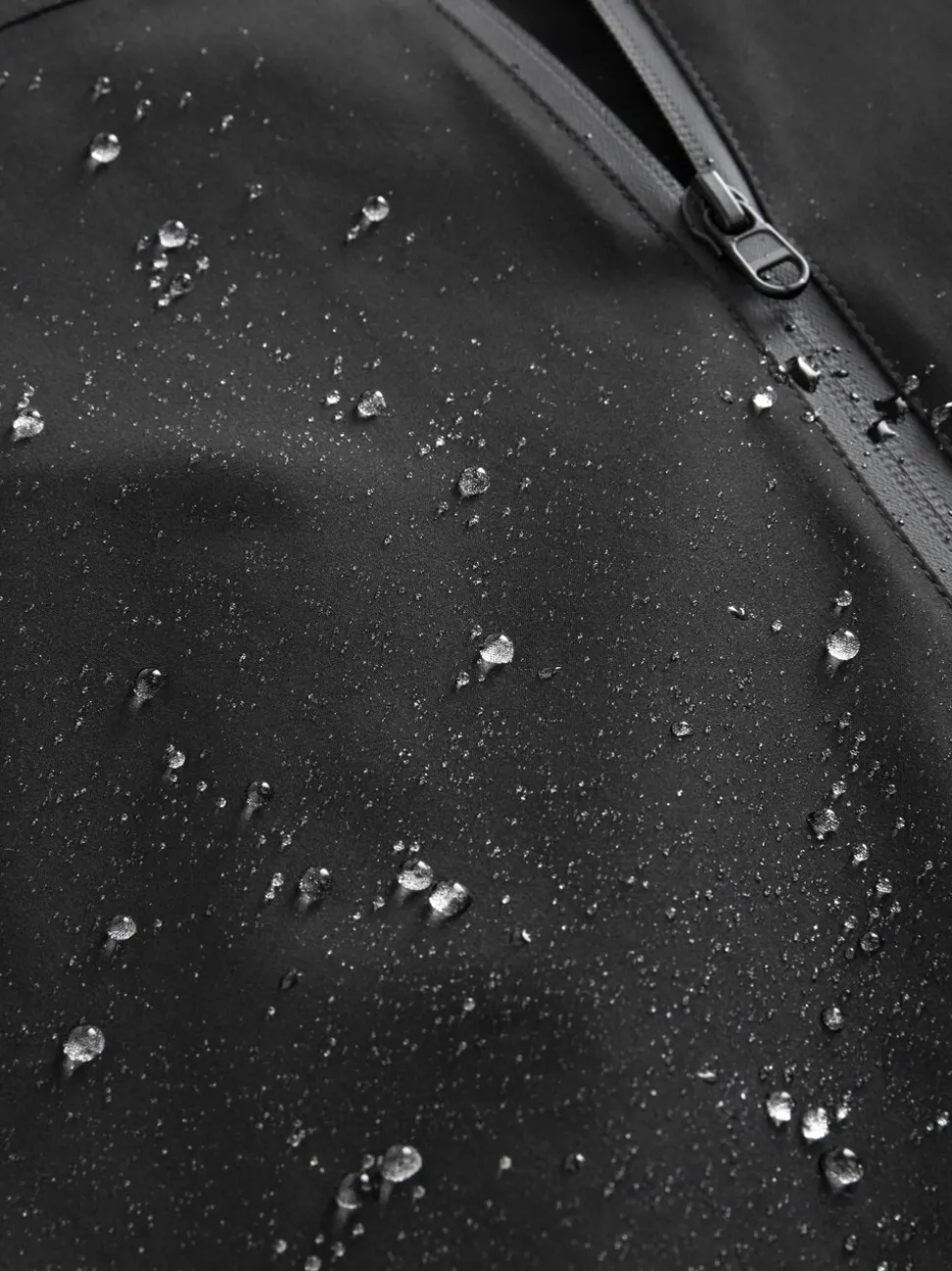 Zwart - DryTech - Waterdicht jack met capuchon