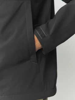 Zwart - DryTech - Waterdicht jack met capuchon