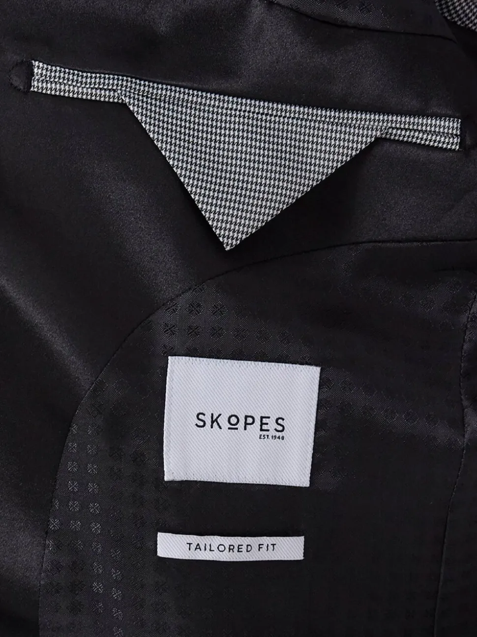 Zwart - Dubbele knoop - Skopes Sinatra fit diner kostuumjasje
