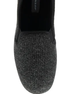 Zwart - Dunlop pantoffels met dubbele inzet voor heren