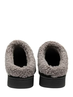 Zwart - Dunlop Suede Mule Slippers