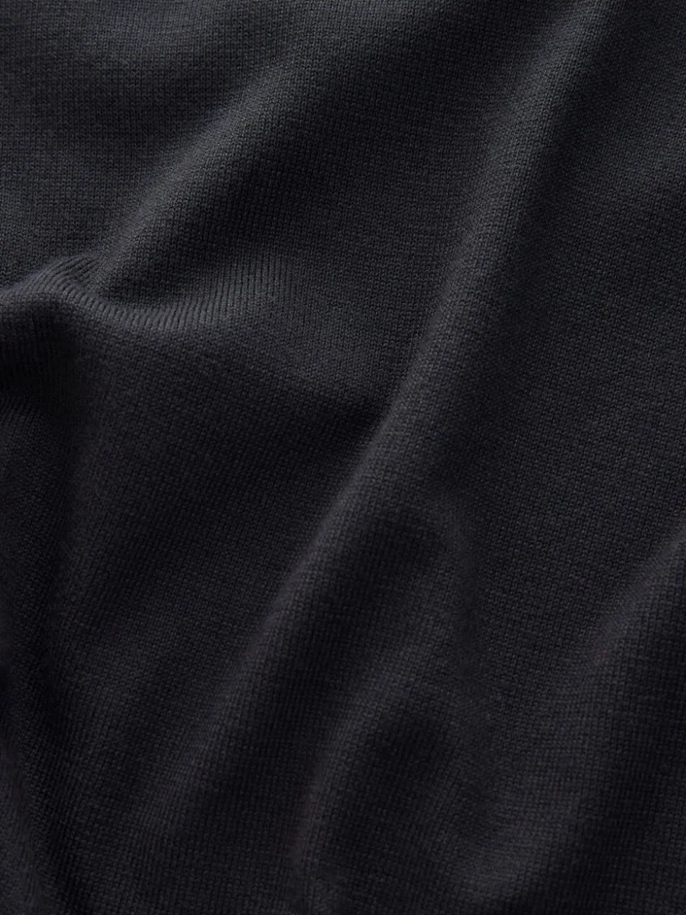 Zwart - Effen - Regular Fit Cotton Rich Crew Neck Jumper