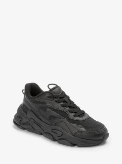 Zwart - Elastische sportschoenen