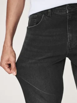 Zwart - Enkele - Slim fit klassieke stretchy jeans